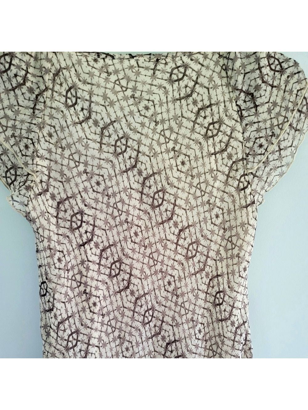 Denver Hayes Ruffled Top Size M - Picture 7 of 12